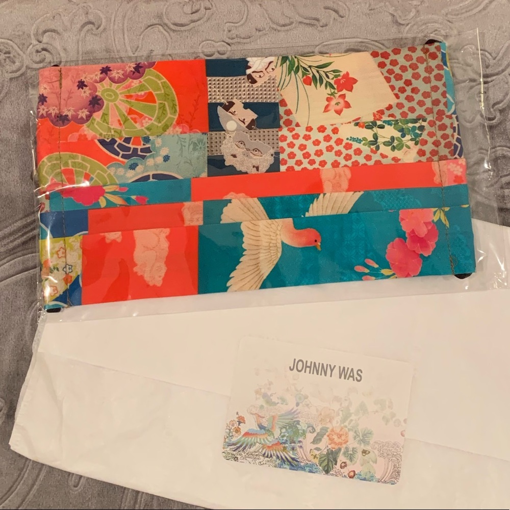 Multi color red & blue Johnny Was Sateen Mask